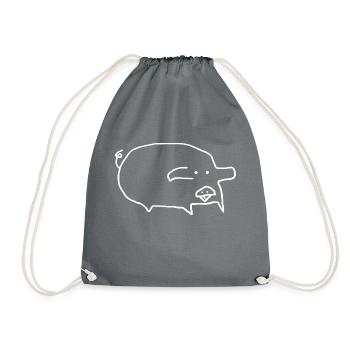Animal cochon - Sac de sport léger - gris - Devant
