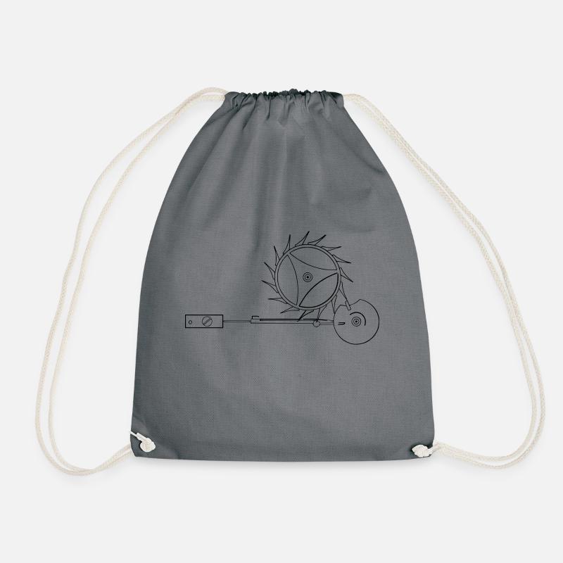 Detent escapement - Drawstring Bag - grey