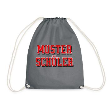 Musterschüler - Turnbeutel - Grau - Vorne