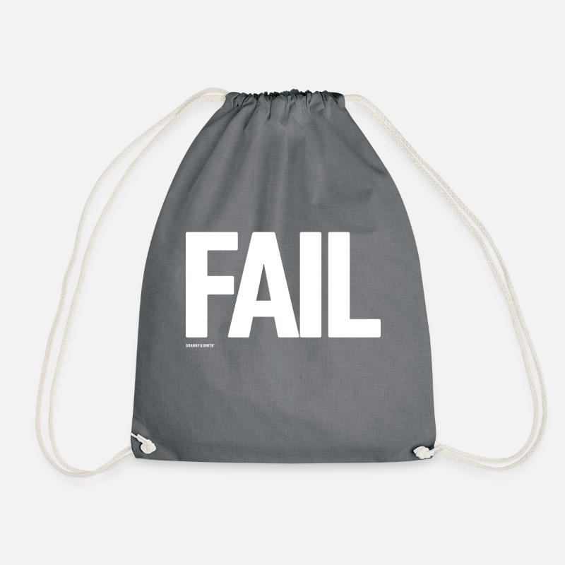 FAIL - Drawstring Bag - grey