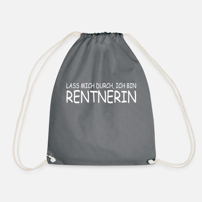 rentnerin - Turnbeutel - Grau