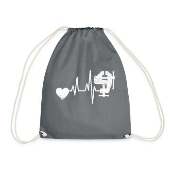 Carpenter Carpenter Planer Craftsman Joinery - Drawstring Bag - grey - Front