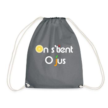 On s'tient au jus - Sac de sport léger - gris - Devant