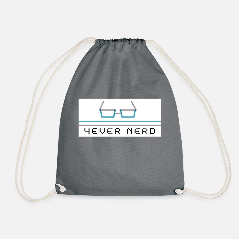 4ever Nerd - Turnbeutel - Grau