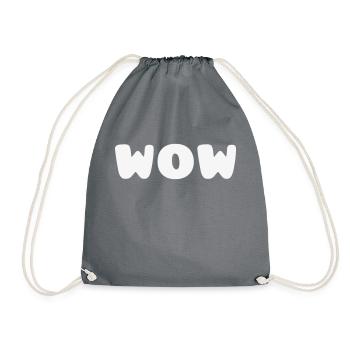 WOW - Turnbeutel - Grau - Vorne