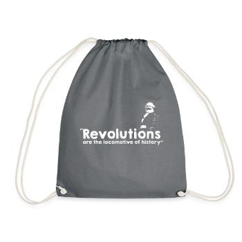 Revolutionen - Karl Marx - Turnbeutel - Grau - Vorne