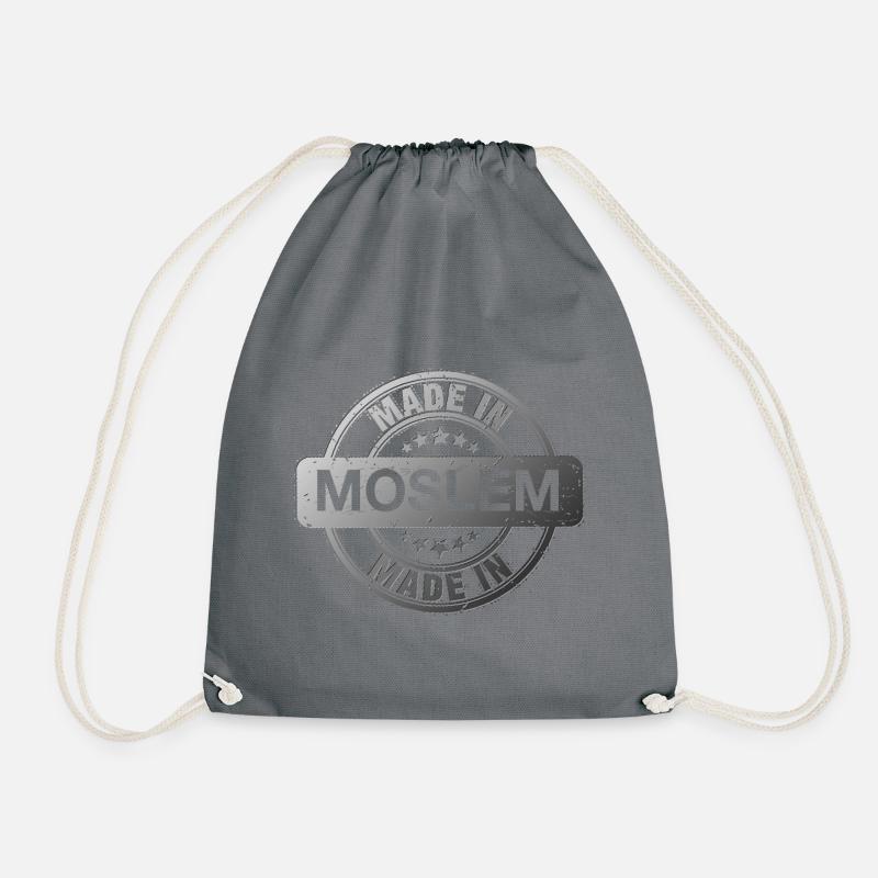 Made in Moslem - Turnbeutel - Grau