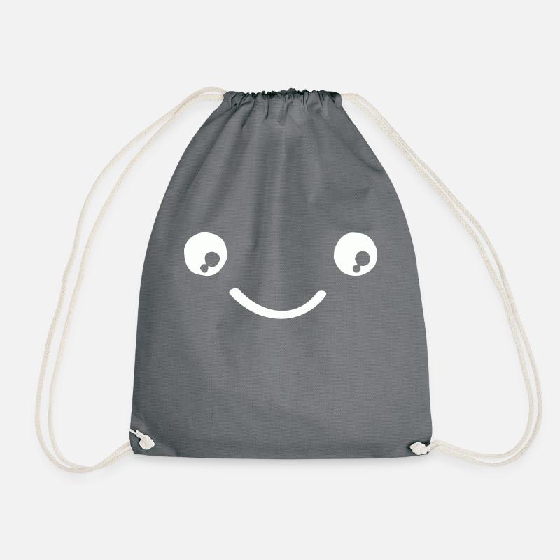 smileface - Turnbeutel - Grau