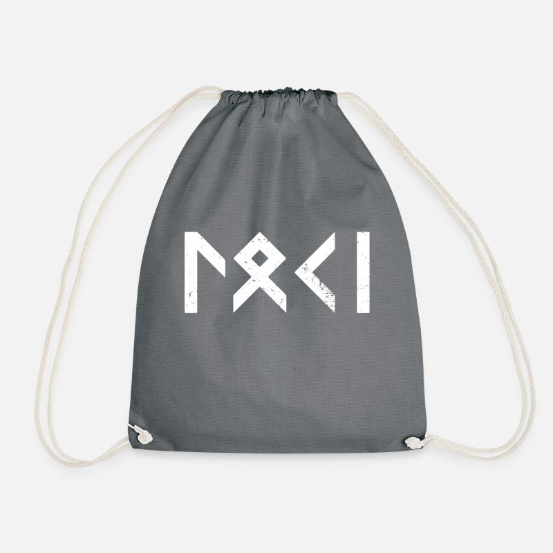 Loki Runen Rune Vikings - Sac de sport léger - gris