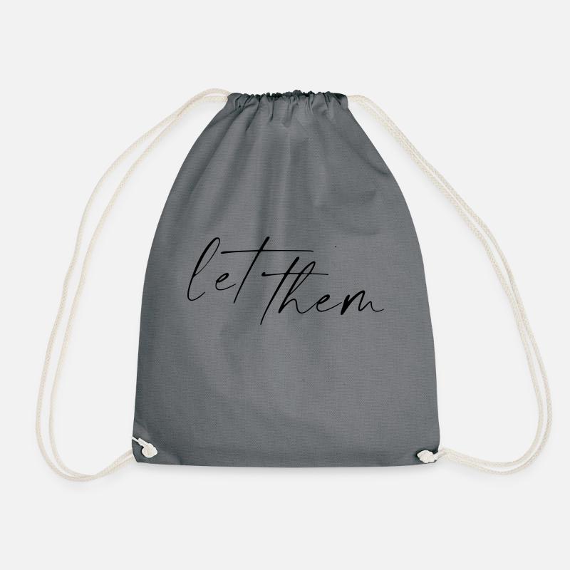 Let them by lia ♥ liebe - Turnbeutel - Grau