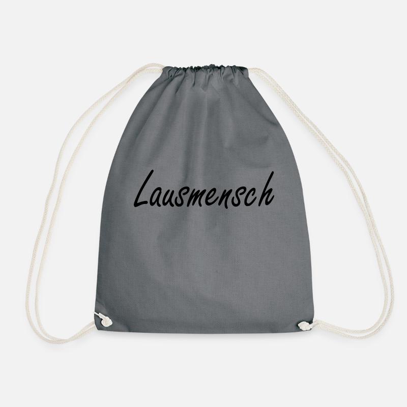 Lausmensch - Drawstring Bag - grey