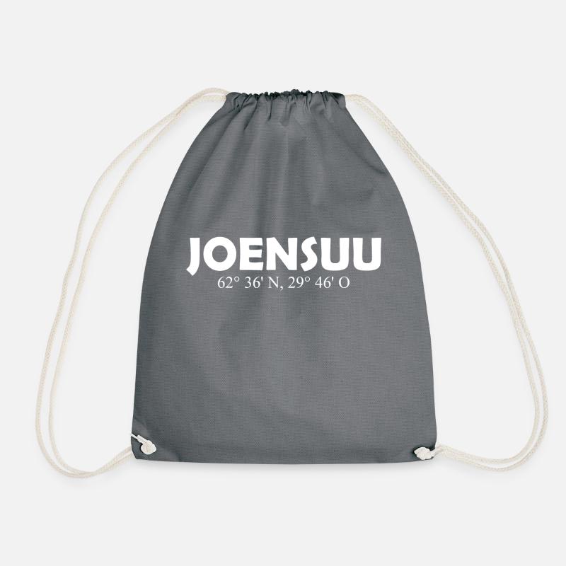 Joensuu - Finland - Coordinates - Longitude Latitu - Turnbeutel - Grau