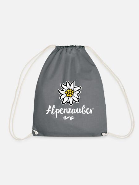 ALPENZAUBER EDELWEISS - Turnbeutel - Grau