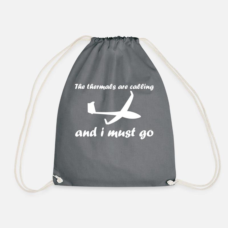 Thermals glide glider pilot glider - Drawstring Bag - grey