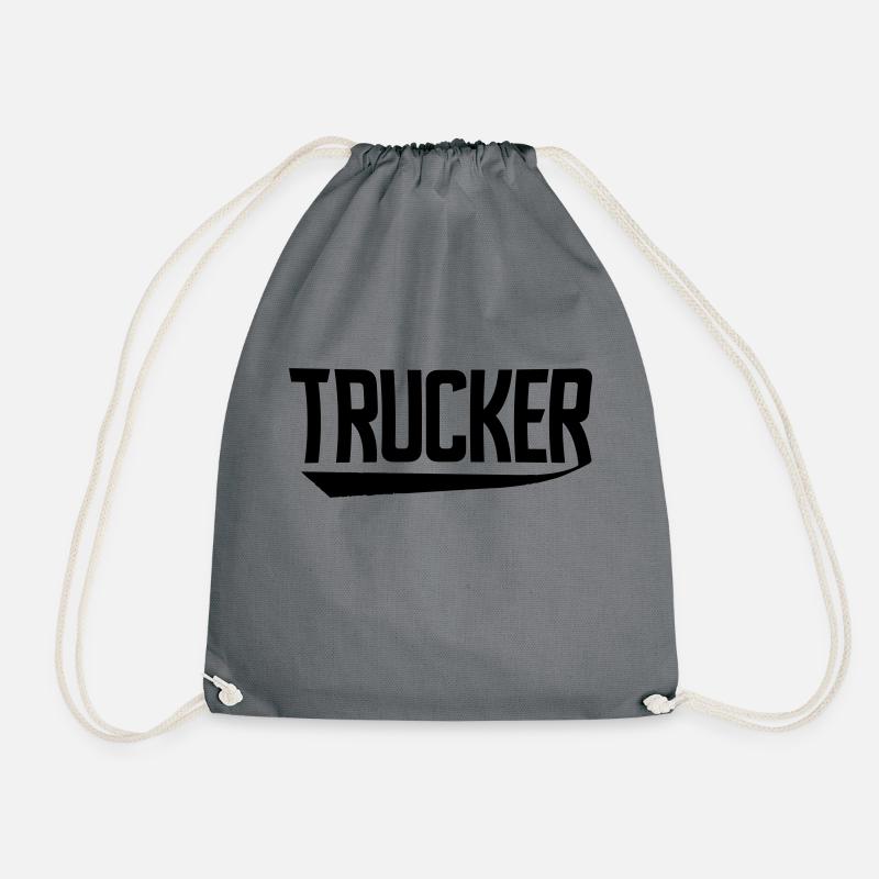 trucker - Drawstring Bag - grey