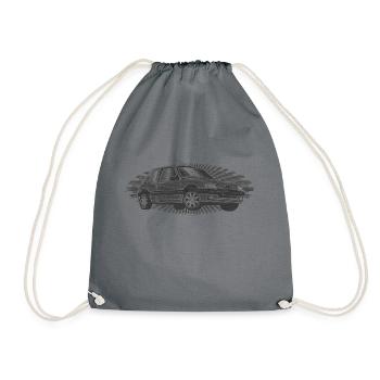 205 vintage stamp - Sac de sport léger - gris - Devant