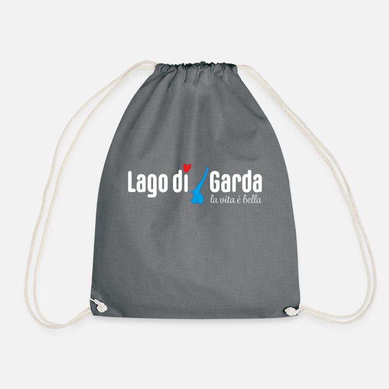 Gardasee (white) - Turnbeutel - Grau