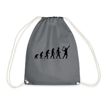 evolution badminton - Turnbeutel - Grau - Vorne