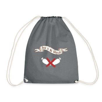Heid is ma wurscht - Drawstring Bag - grey - Front