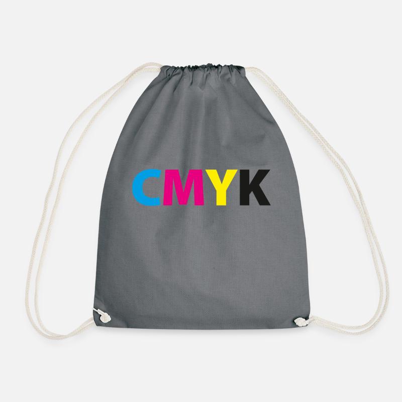 CMYK - Drawstring Bag - grey