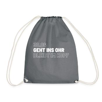 30.06 - Turnbeutel - Grau - Vorne