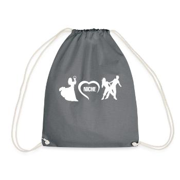 Dancing Dance Music - Drawstring Bag - grey - Front