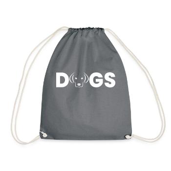 Hund Dog - Turnbeutel - Grau - Vorne