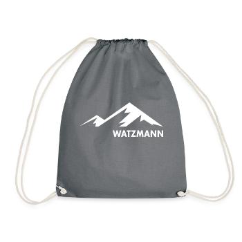 Berg Watzmann, Bavaria - Drawstring Bag - grey - Front