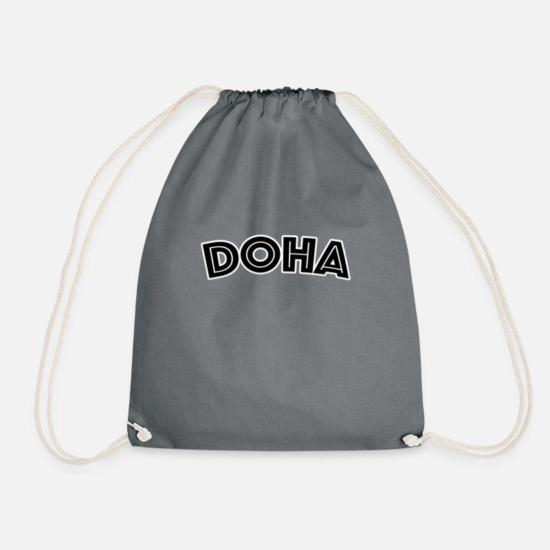 Doha - Drawstring Bag - grey