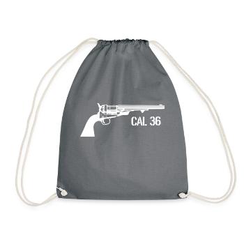 Black Powder Revolver Cal 36 - Sport Shooting Weapons - Drawstring Bag - grey - Front