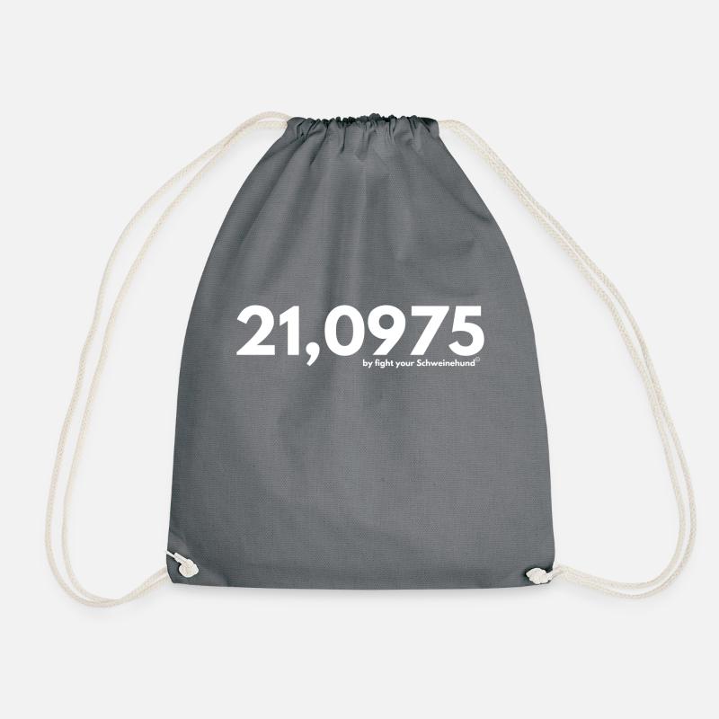 Halbmarathon-Shirt - Turnbeutel - Grau