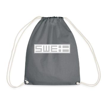 Swedish tactical - Drawstring Bag - grey - Front