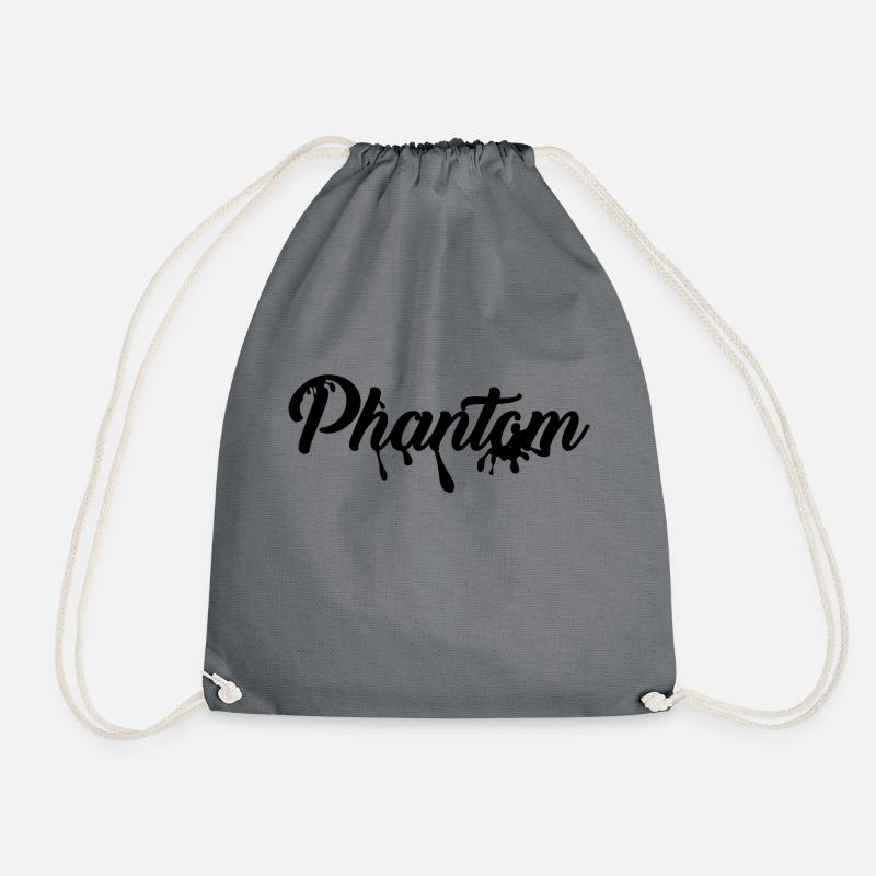 phantom - Drawstring Bag - grey