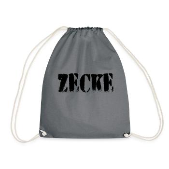 Zecke - Turnbeutel - Grau - Vorne