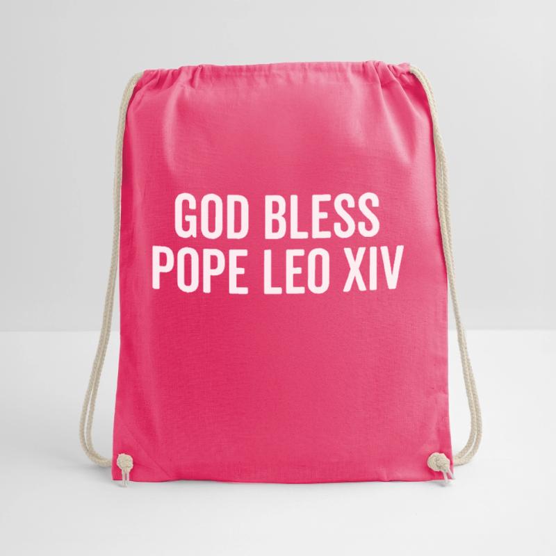 God Bless Pope Leo XIV Drawstring Bag