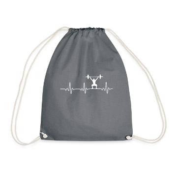 Heartbeat Training - Turnbeutel - Grau - Vorne