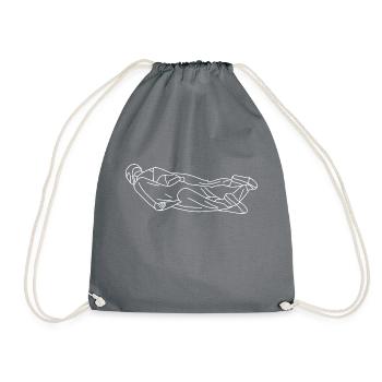 Wingsuit Flying Base Jumping - Drawstring Bag - grey - Front