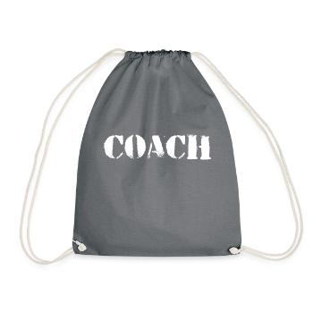 COACH - Drawstring Bag - grey - Front