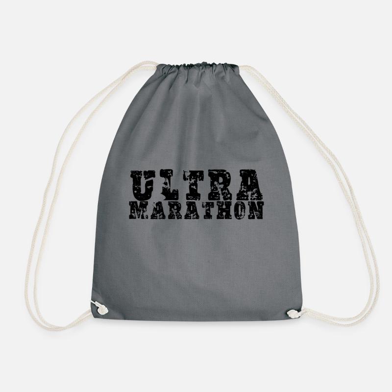 Ultramarathon - Drawstring Bag - grey