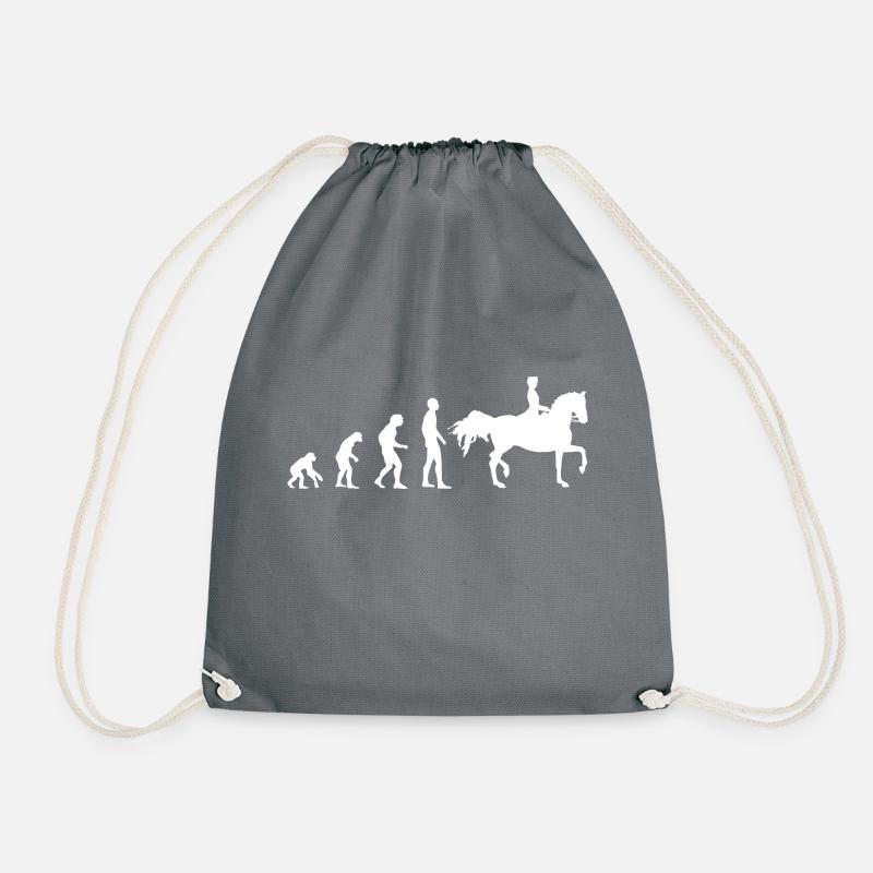 RIDING EVOLUTION T-SHIRT - Drawstring Bag - grey