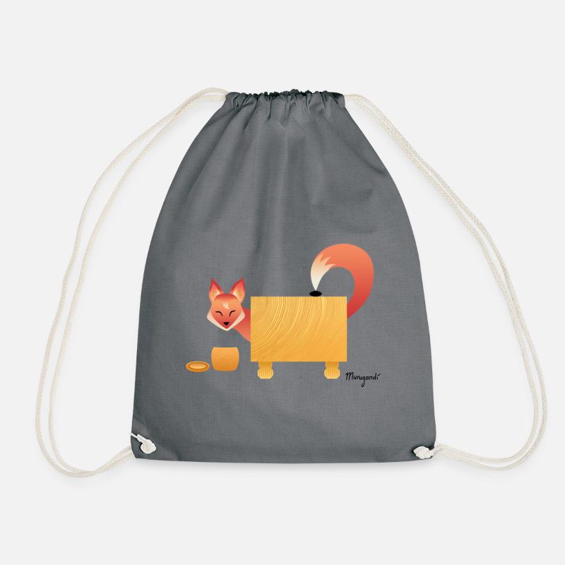 Frecher kleiner Fuchs - Turnbeutel - Grau