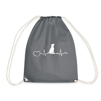Chien Hund - Sac de sport léger - gris - Devant