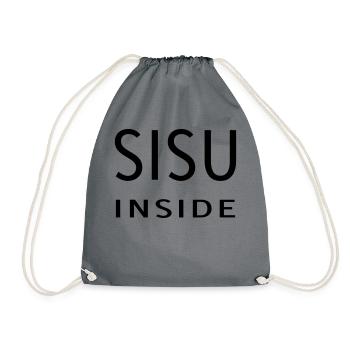 Sisu inside - Drawstring Bag - grey - Front