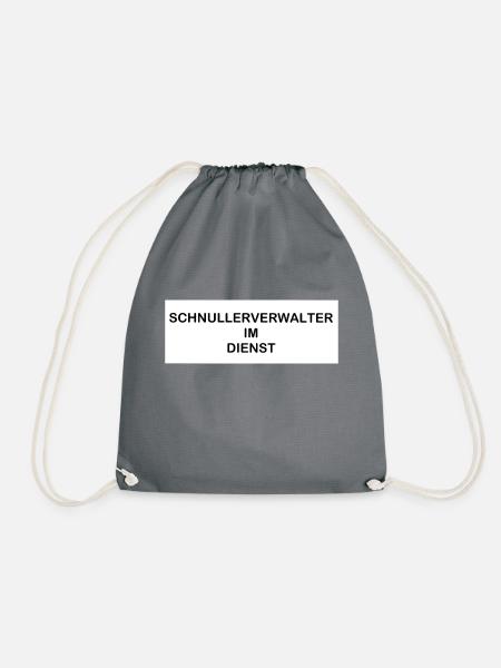 schnullerverwalter - Turnbeutel - Grau