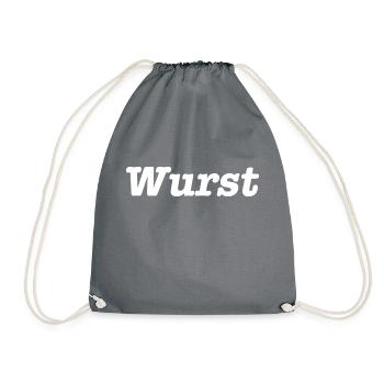 Wurst - Turnbeutel - Grau - Vorne