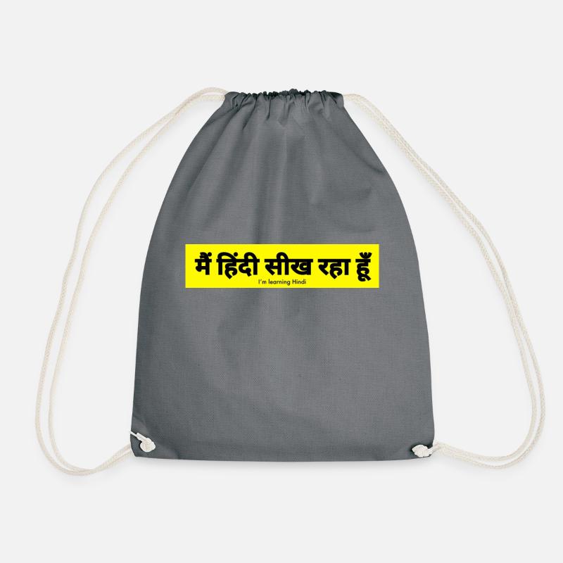 Hindi - Turnbeutel - Grau