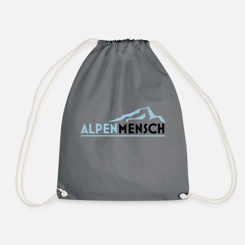 Alpenmensch - Turnbeutel - Grau