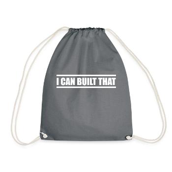 Craftsman Handyman Craft Tool Construction Site - Drawstring Bag - grey - Front