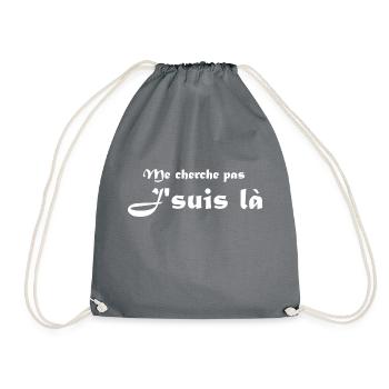 me cherche pas je suis là - Sac de sport léger - gris - Devant