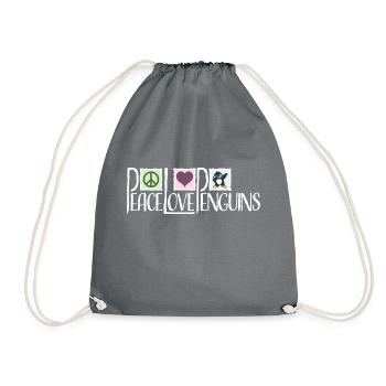 Amour Paix Pingouins Drôle Dab Cool Pingouin Dabbing - Sac de sport léger - gris - Devant